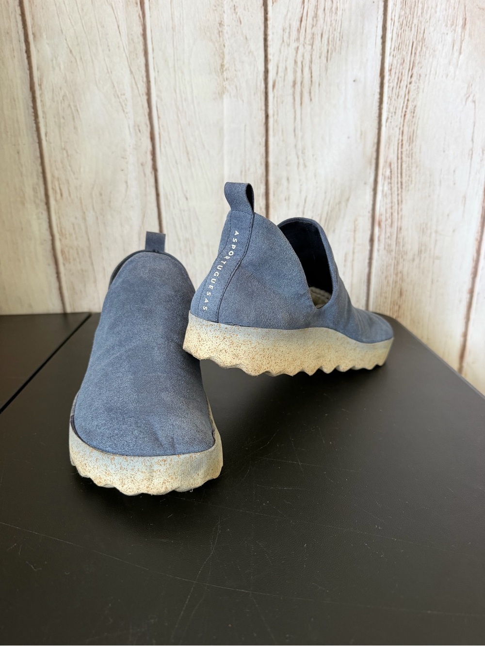 Asportuguesas City Suede Slip-On Shoes Navy Blue Size 40